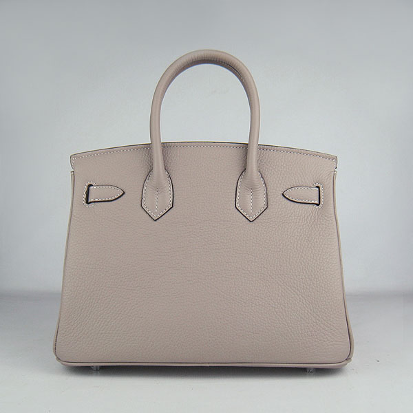 Replica Hermes Birkin 30CM Togo Leather Bag Grey 6088 On Sale